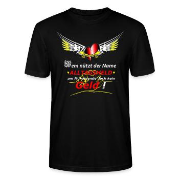Krankenpfleger - Stanley/Stella Unisex Bio-T-Shirt CRAFTER - Schwarz - Vorne - Alina (178cm) & Michal (187cm)