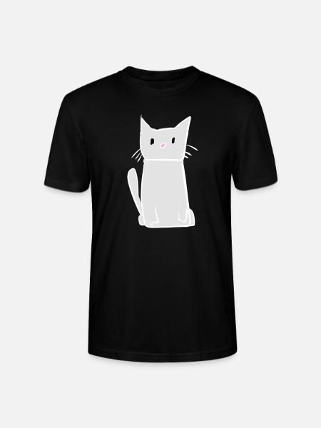 Symbole mignon d’animal de chat - T-shirt bio CRAFTER Stanley Stella Unisexe - noir
