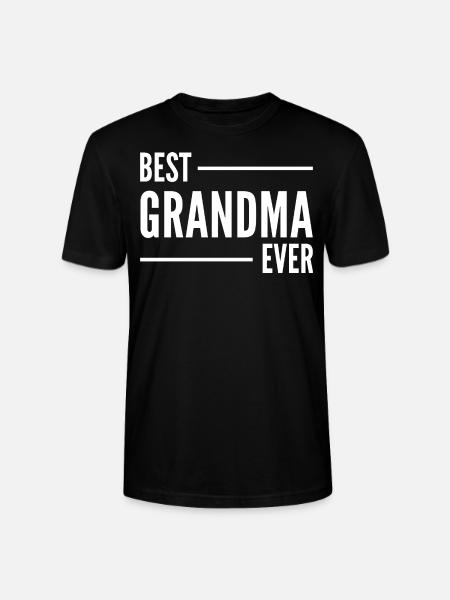 BEST GRANDMA EVER. GRANDMA GIFT. - Stanley/Stella CRAFTER Unisex Organic T-Shirt - black