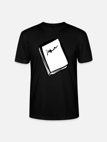 red book cartoon icon - Stanley/Stella CRAFTER Unisex Organic T-Shirt - black