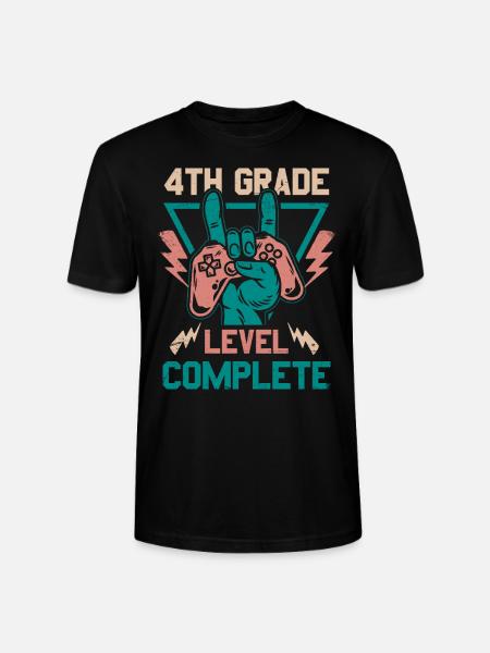 4th grade completed - Stanley/Stella CRAFTER Unisex Organic T-Shirt - black
