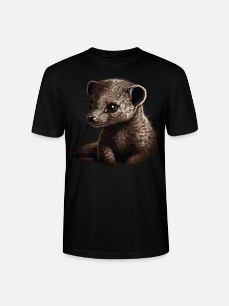 Baby Mongoose Mongoose - Stanley/Stella CRAFTER Unisex Organic T-Shirt - black