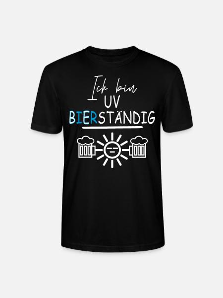Ich bin UV Bierständig - Stanley/Stella Unisex Bio-T-Shirt CRAFTER - Schwarz