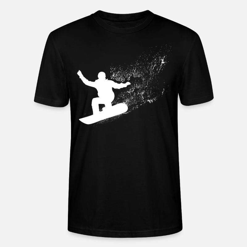 Snowboard, Halfpipe, Wintersport, Skiurlaub - Stanley/Stella Unisex Bio-T-Shirt CRAFTER - Schwarz