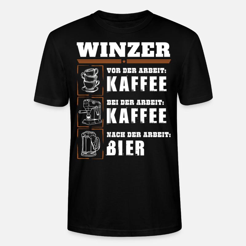 Mon quotidien de vigneron - T-shirt bio CRAFTER Stanley Stella Unisexe - noir
