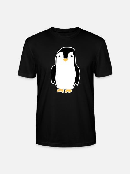 penguin animal symbol bird - Stanley/Stella CRAFTER Unisex Organic T-Shirt - black