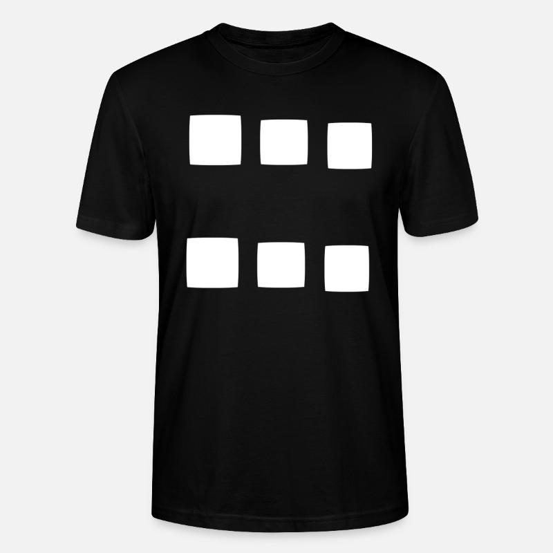 Pattern square square symbol - Stanley/Stella CRAFTER Unisex Organic T-Shirt - black