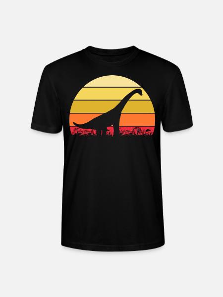 Archaeologist Dino Brachiosaurus Dinosaur - Stanley/Stella CRAFTER Unisex Organic T-Shirt - black