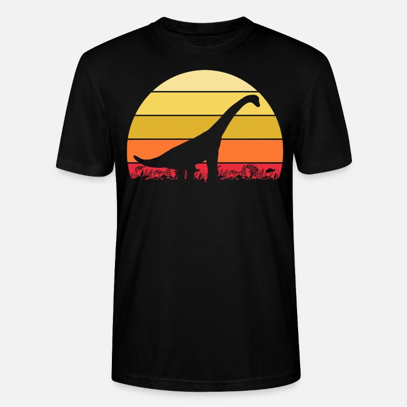 Archäologe Dino Brachiosaurus Dinosaurier - Stanley/Stella Unisex Bio-T-Shirt CRAFTER - Schwarz