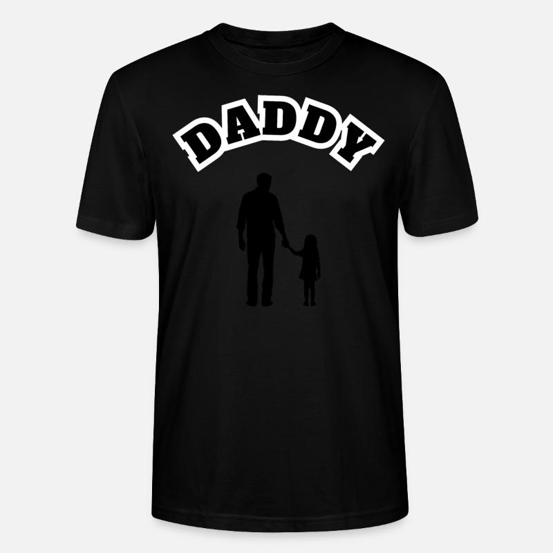Daddy Daughter Kid Black - Stanley/Stella Unisex Bio-T-Shirt CRAFTER - Schwarz