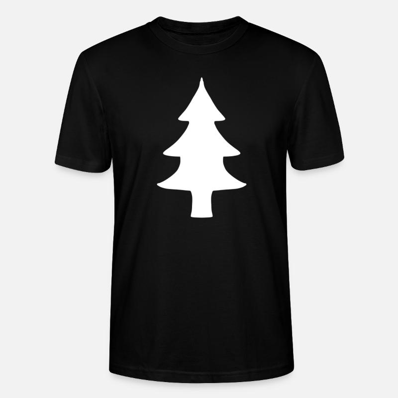 Fir tree tree natural - Stanley/Stella CRAFTER Unisex Organic T-Shirt - black