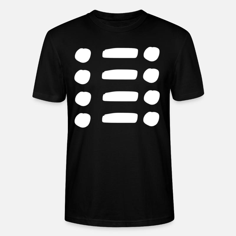 Line, dots, dot, shape, symbol - Stanley/Stella CRAFTER Unisex Organic T-Shirt - black