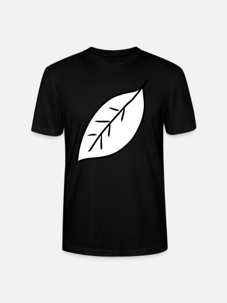leaf icon shape leaves nature - Stanley/Stella CRAFTER Unisex Organic T-Shirt - black