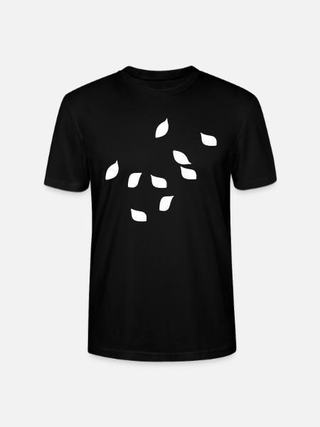 leaves leaf pattern plants nature - Stanley/Stella CRAFTER Unisex Organic T-Shirt - black