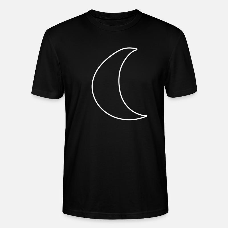mond symbol Form - Stanley/Stella Unisex Bio-T-Shirt CRAFTER - Schwarz