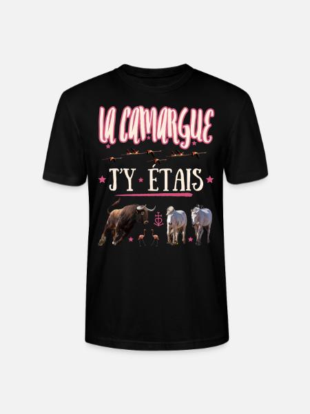 LA CAMARGUE J'Y ETAIS - T-shirt bio CRAFTER Stanley Stella Unisexe - noir