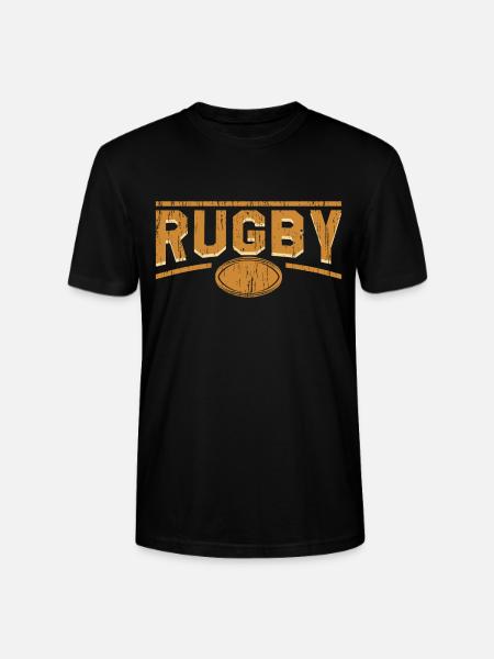 Rugby - Stanley/Stella CRAFTER Unisex Organic T-Shirt - black