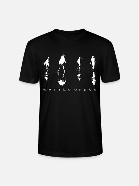 Wattloopers white - Stanley/Stella CRAFTER Unisex Organic T-Shirt - black
