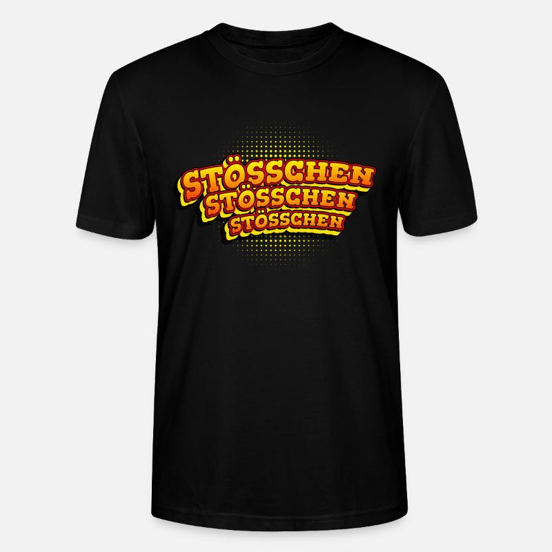 René Pascal - Stösschen Stösschen Stösschen - Stanley/Stella Unisex Bio-T-Shirt CRAFTER - Schwarz