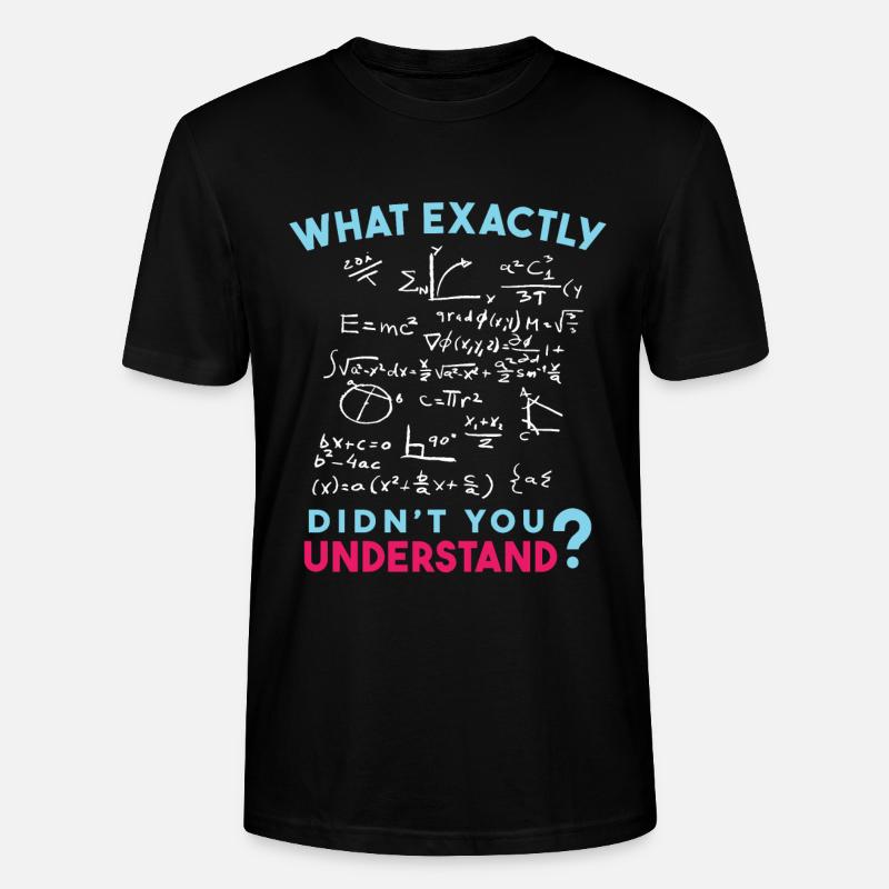 Physik Mathe Formel Scherz - Stanley/Stella Unisex Bio-T-Shirt CRAFTER - Schwarz