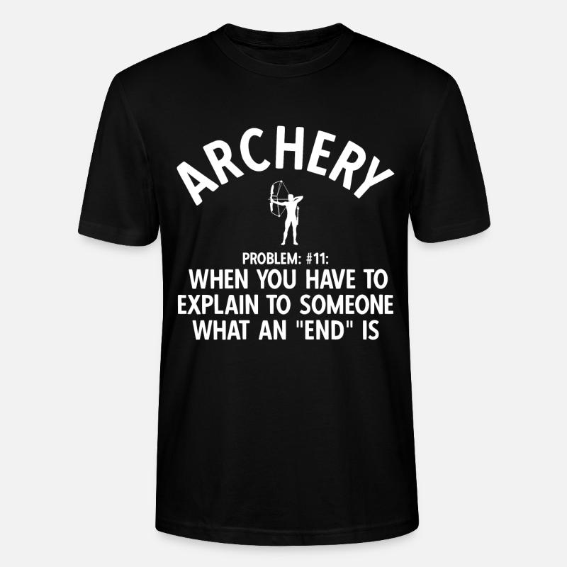 Bogenschießen Archery - Stanley/Stella Unisex Bio-T-Shirt CRAFTER - Schwarz