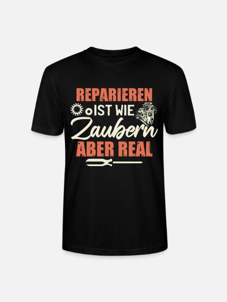 Autoschrauber Mechaniker Lustig - Stanley/Stella Unisex Bio-T-Shirt CRAFTER - Schwarz