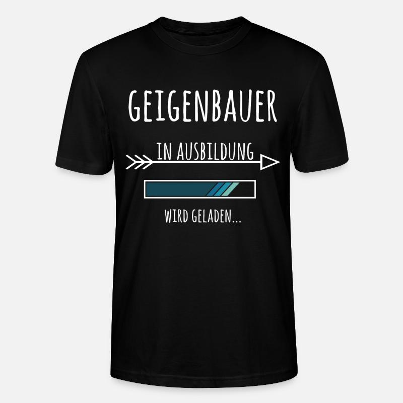 Geigenbauer Ausbildung Beruf Geschenk - Stanley/Stella Unisex Bio-T-Shirt CRAFTER - Schwarz