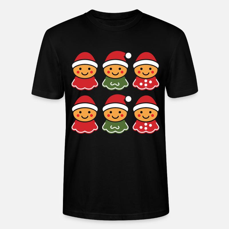 Lebkuchenmann - Stanley/Stella Unisex Bio-T-Shirt CRAFTER - Schwarz