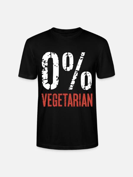 0% Vegetarian 9 - Stanley/Stella Unisex Bio-T-Shirt CRAFTER - Schwarz