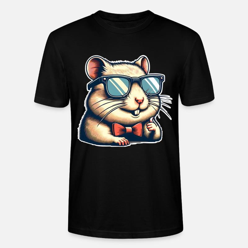 Hamster - Stanley/Stella Unisex Bio-T-Shirt CRAFTER - Schwarz