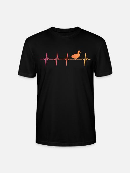 Duck Sunset Duck Flapping Ducks - Stanley/Stella CRAFTER Unisex Organic T-Shirt - black