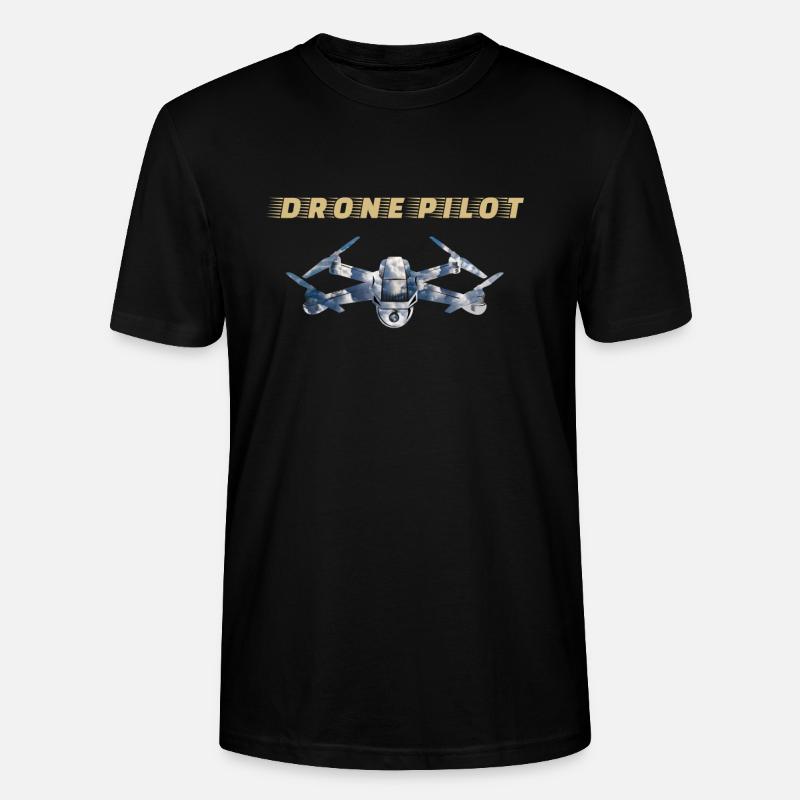 Drones Pilot Drone Pilot - Stanley/Stella CRAFTER Unisex Organic T-Shirt - black