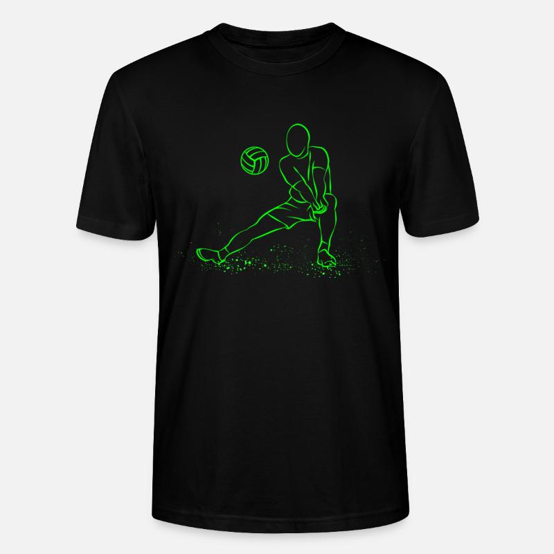 volley-ball - T-shirt bio CRAFTER Stanley Stella Unisexe - noir
