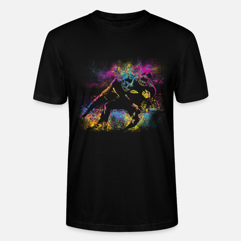 Couleurs de football - T-shirt bio CRAFTER Stanley Stella Unisexe - noir