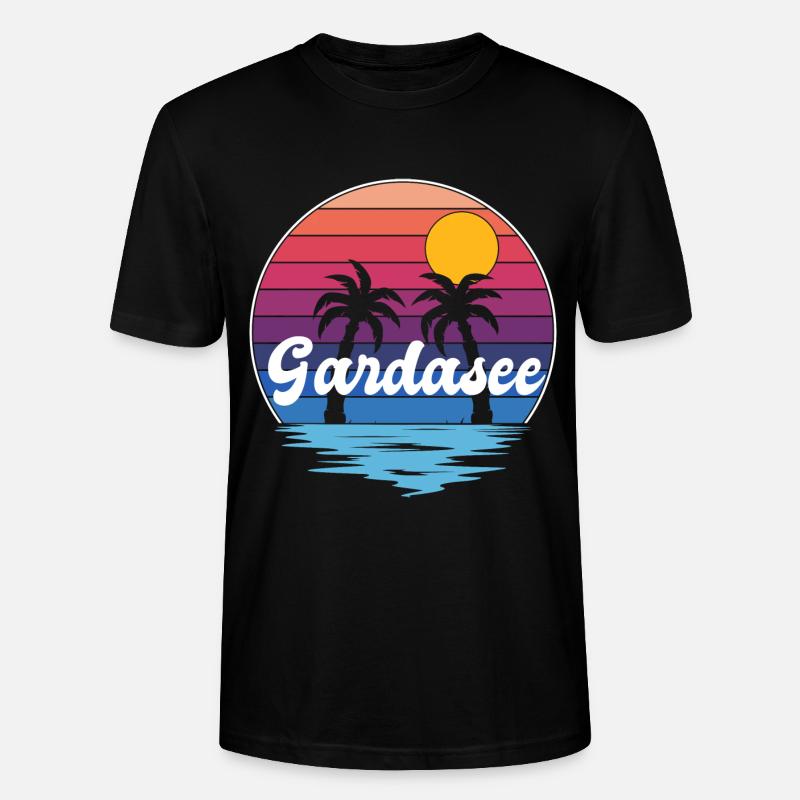 Gardasee Urlauber Gardasee - Stanley/Stella Unisex Bio-T-Shirt CRAFTER - Schwarz
