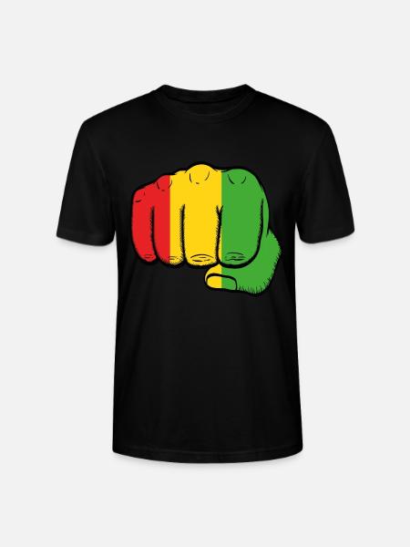 Nice Shirt To Flaunt Saying "Fist Bump Reggae" - Stanley/Stella CRAFTER Unisex Organic T-Shirt - black