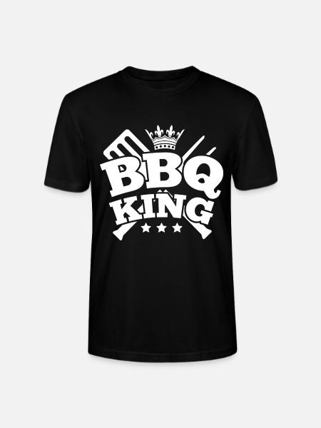 BBQ King - Stanley/Stella CRAFTER Unisex Organic T-Shirt - black