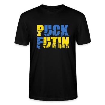 Puck Futin - Stanley/Stella CRAFTER Unisex Organic T-Shirt - black - Front - Alina (178cm) & Michal (187cm)