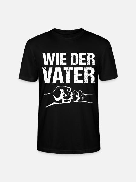 Wie der Vater - Stanley/Stella Unisex Bio-T-Shirt CRAFTER - Schwarz