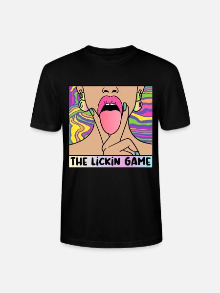 EROTIC POP-ART ARTWORK SEXY COMIC GIRL LICKING - Stanley/Stella CRAFTER Unisex Organic T-Shirt - black