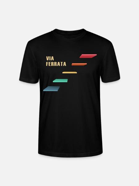 via ferrata bergsport - Stanley/Stella CRAFTER Unisex Organic T-Shirt - black