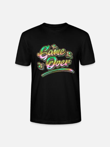 Game Over Graffiti - T-shirt bio CRAFTER Stanley Stella Unisexe - noir