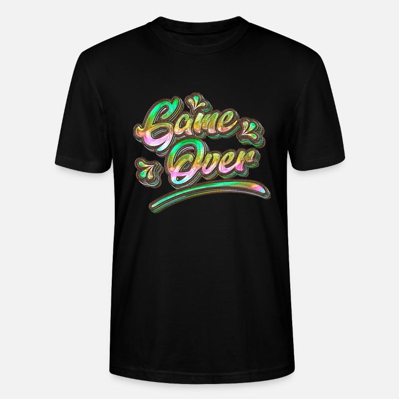 Game Over Graffiti - Stanley/Stella Unisex Bio-T-Shirt CRAFTER - Schwarz