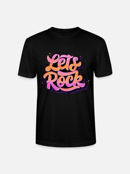Let's Rock - Stanley/Stella CRAFTER Unisex Organic T-Shirt - black