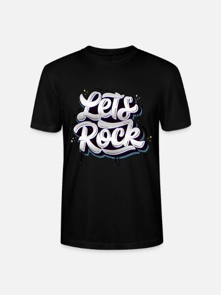 Let's Rock - Stanley/Stella CRAFTER Unisex Organic T-Shirt - black
