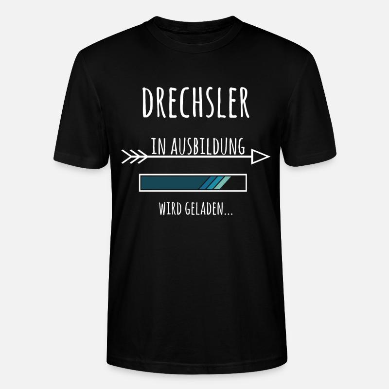 Drechsler Handwerker Ausbildung Geschenk - Stanley/Stella Unisex Bio-T-Shirt CRAFTER - Schwarz