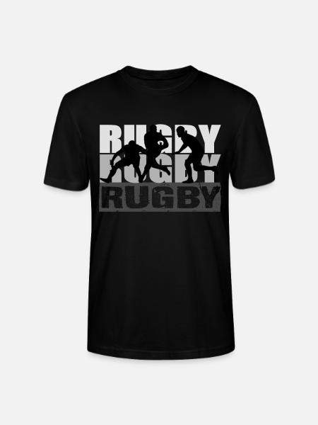 Rugby - Stanley/Stella Unisex Bio-T-Shirt CRAFTER - Schwarz
