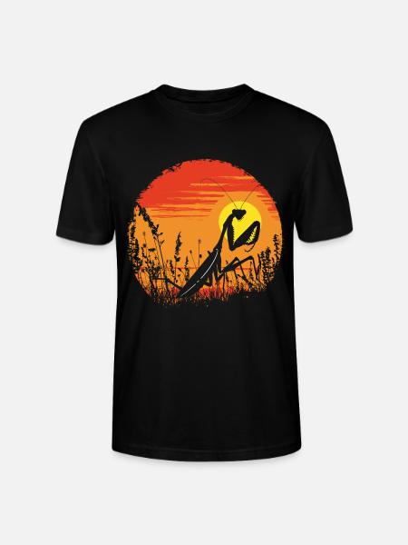 Praying Mantis Insect - Stanley/Stella CRAFTER Unisex Organic T-Shirt - black