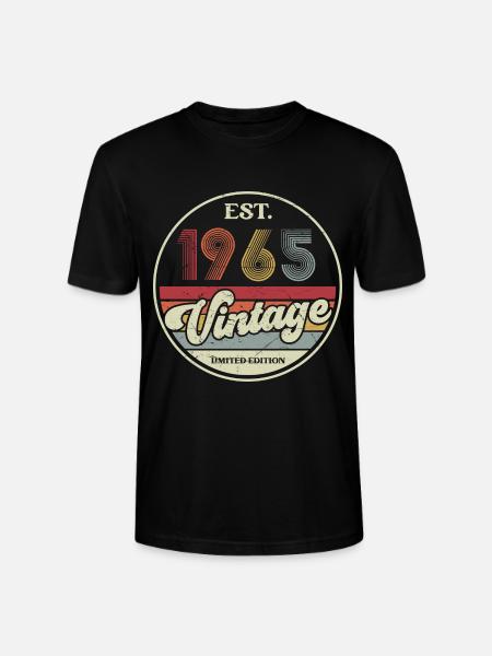 60e verjaardag 60 jaar geboren 1965 man vrouw - Stanley/Stella Uniseks bio-T-shirt CRAFTER - zwart