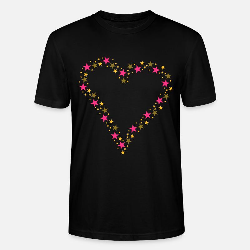 Konfettiherz - Stanley/Stella Unisex Bio-T-Shirt CRAFTER - Schwarz